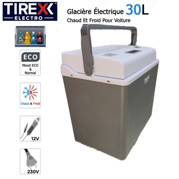 Glacière Électrique Thermostatique 30L Chaud/Froid Tirex GLS100