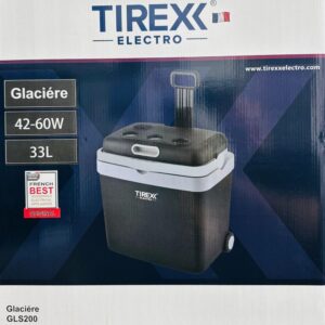 Glacière Tirex pour Camping avec roues 60W – 33 Litres GLS200