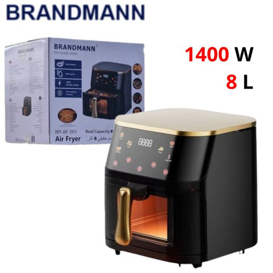BRANDMANN Friteuse Sans Huile Air Fryer 8L 1400W