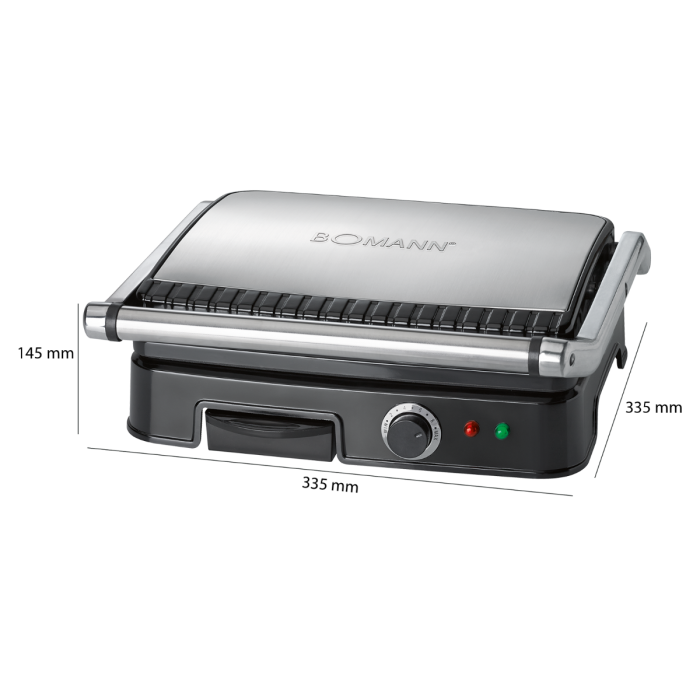 GRILLE VIANDE BOMANN 2000W KG2242CB